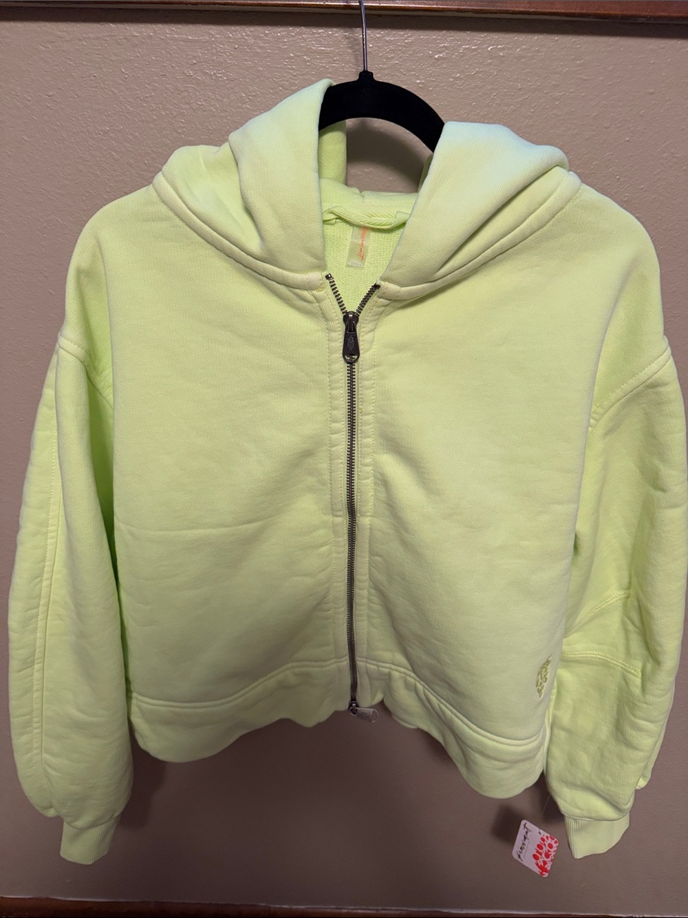 FP Movement by Free People “A cut above”Zip Hoodie- in sour citrus yellow